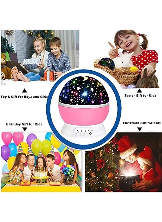Toys for 1-10 Year Old Girls,Star Projector for Kids 2-9 Year Old Girl Gifts Toys for 3-8 Year Old Girls  Gifts for 4-7 Year Old Boys Birthday Gifts Stocking Stuffers for Kids - Image 3